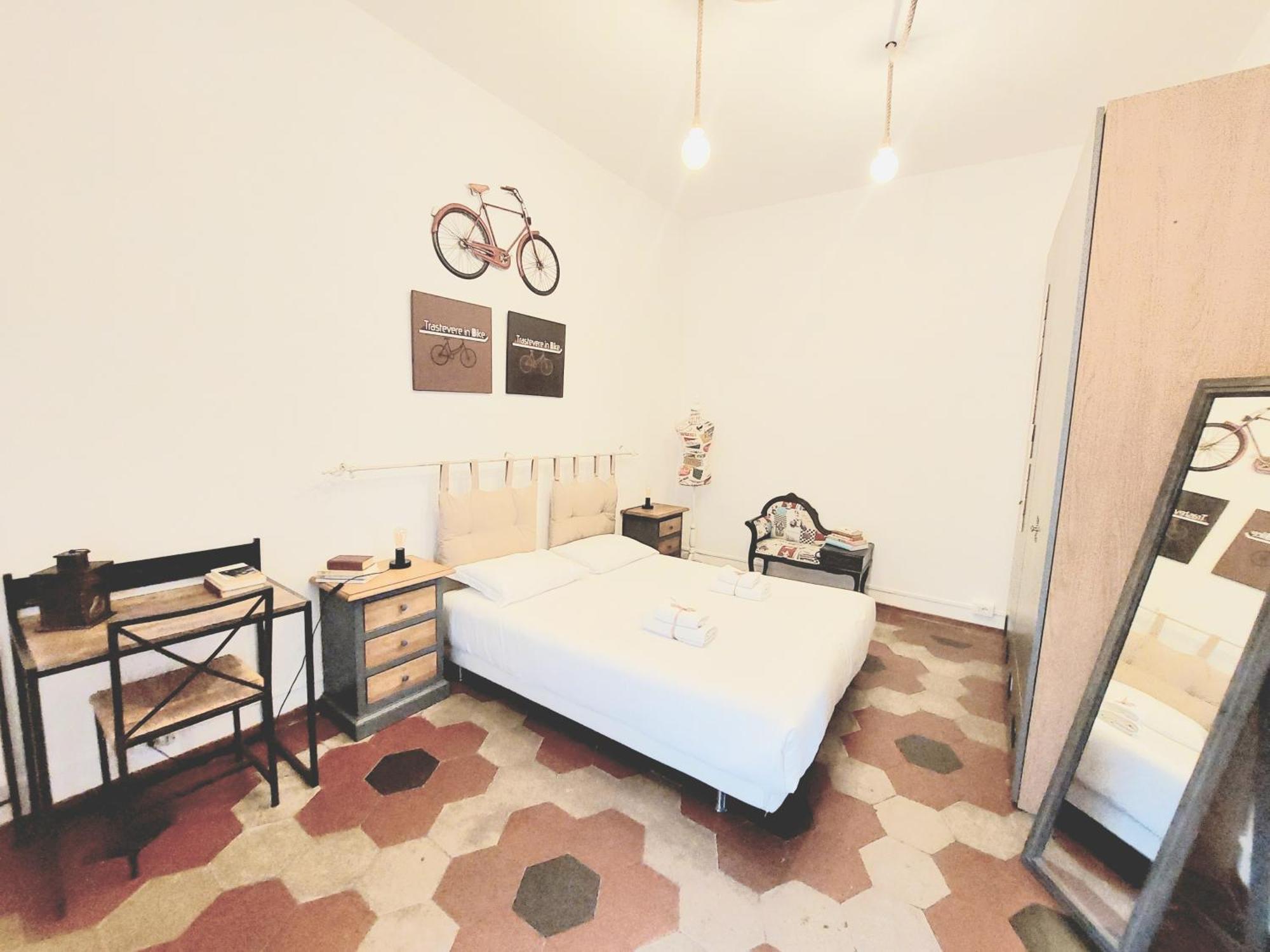 Trastevere In Bike - Con Wi-Fi E Ac Ρώμη Εξωτερικό φωτογραφία